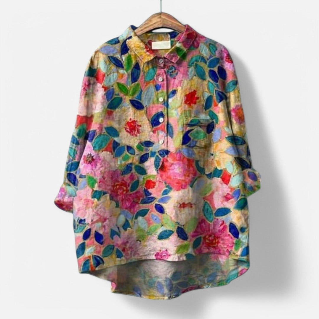 Tove™ | Bluse med blomstermønster