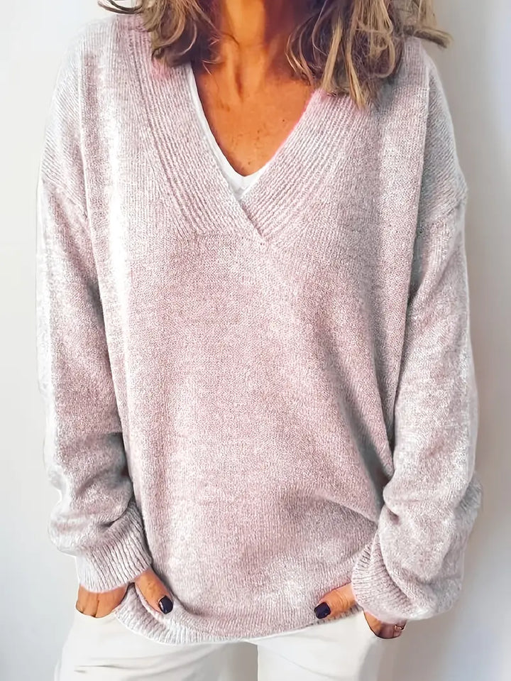 Jorid™ | Blød og Tidløs V-Hals Sweater