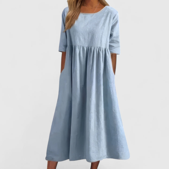 Constance™ | Flatterende Bomuldskjole