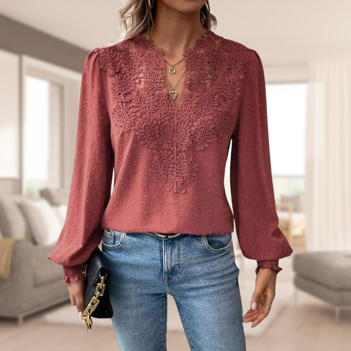 Karna™ | Elegant damebluse med løse ærmer