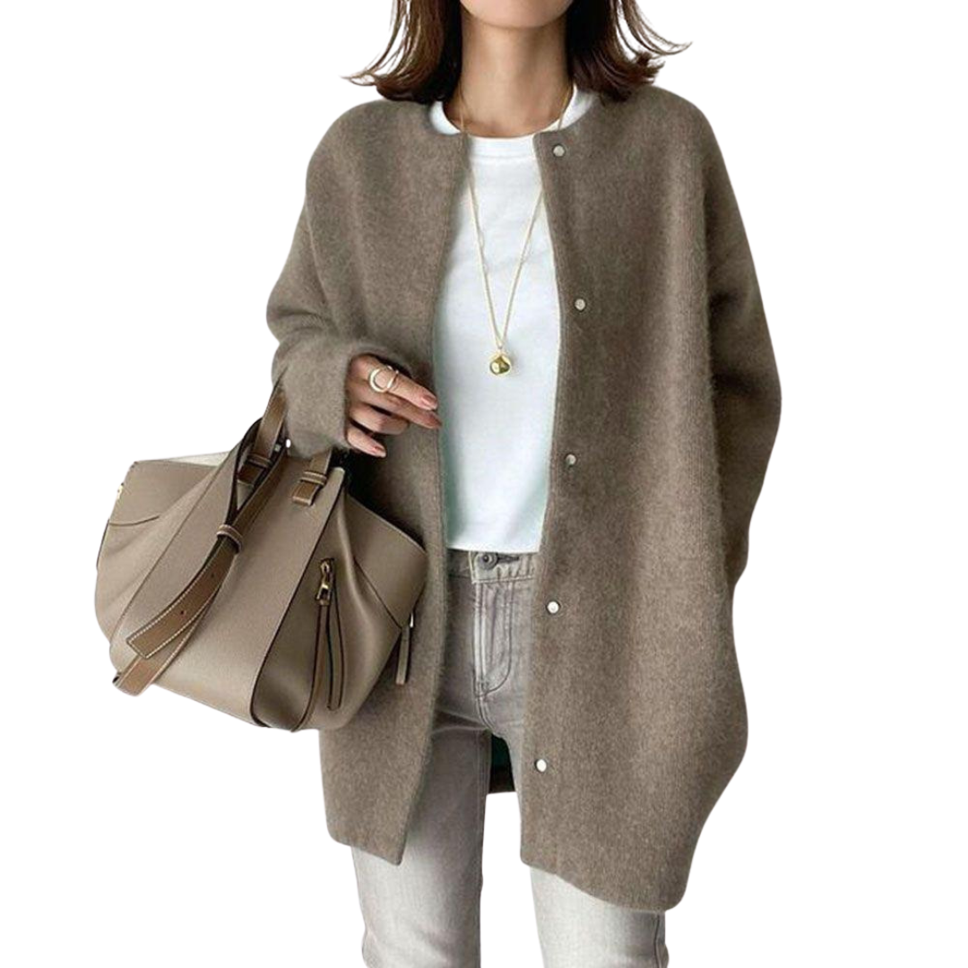 Helga-Marie™ | Tidløs Afslappet Cardigan
