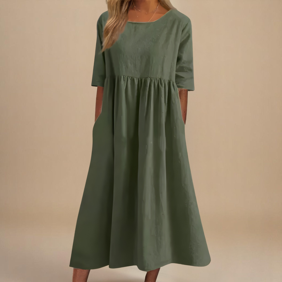 Constance™ | Flatterende Bomuldskjole