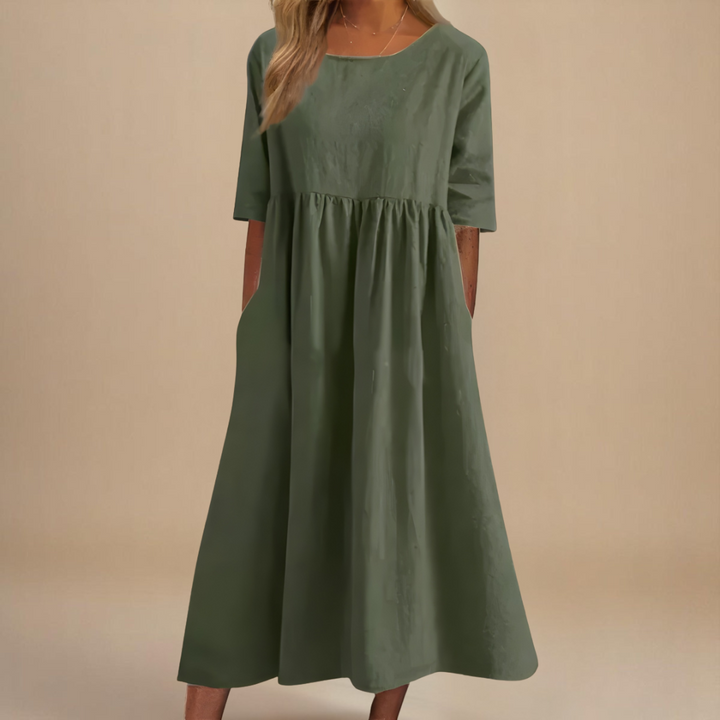 Constance™ | Flatterende Bomuldskjole