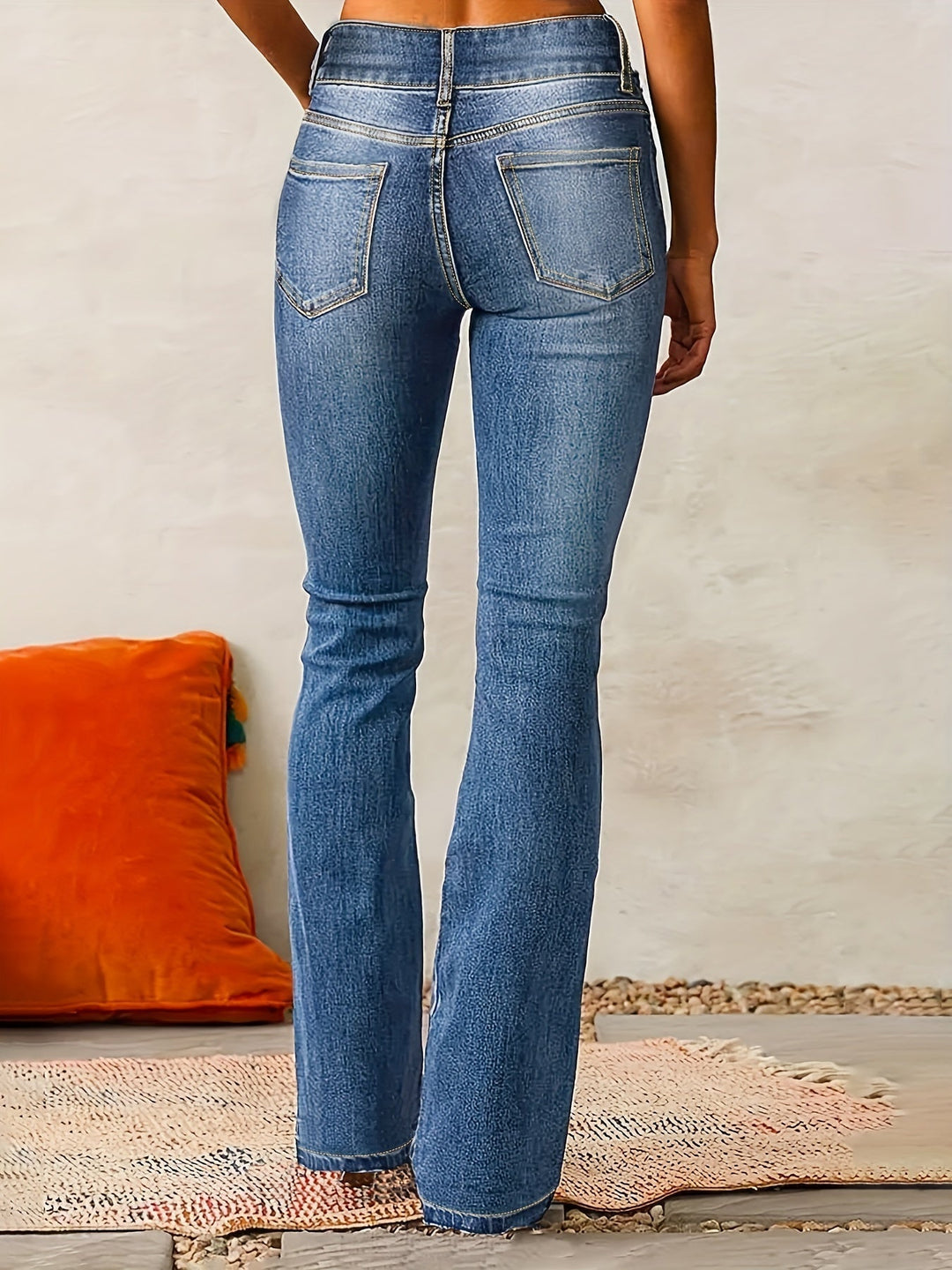 Gudrun™ | Højtaljede Dame Flared Jeans til Foråret
