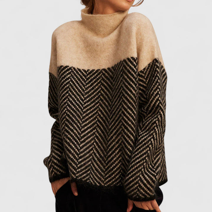Herdis™ | Bomulds-rullekravesweater