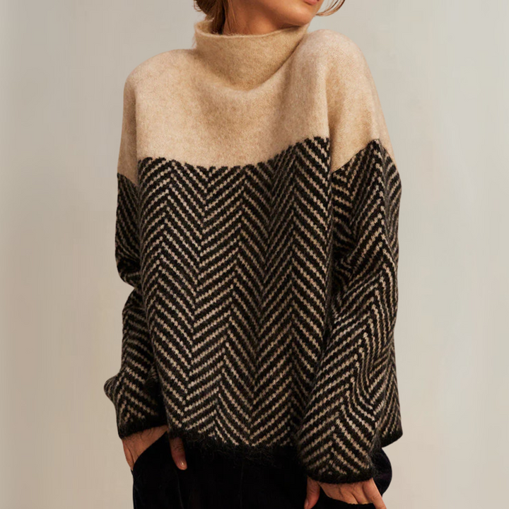 Herdis™ | Bomulds-rullekravesweater