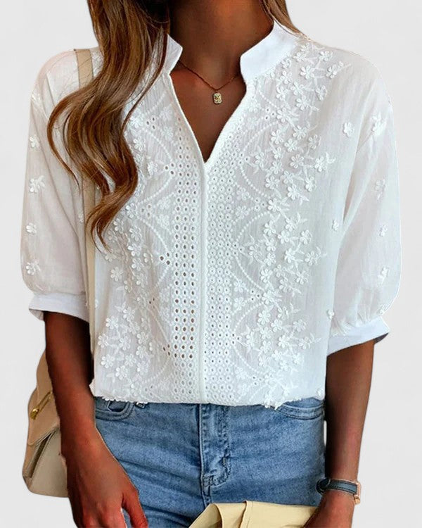 Charlotta™ | Elegant Stilfuld og Casual Bluse