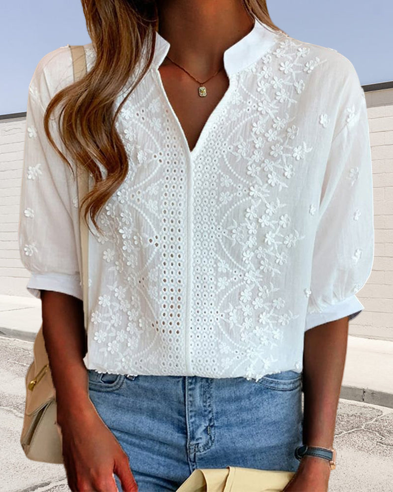Charlotta™ | Elegant Stilfuld og Casual Bluse
