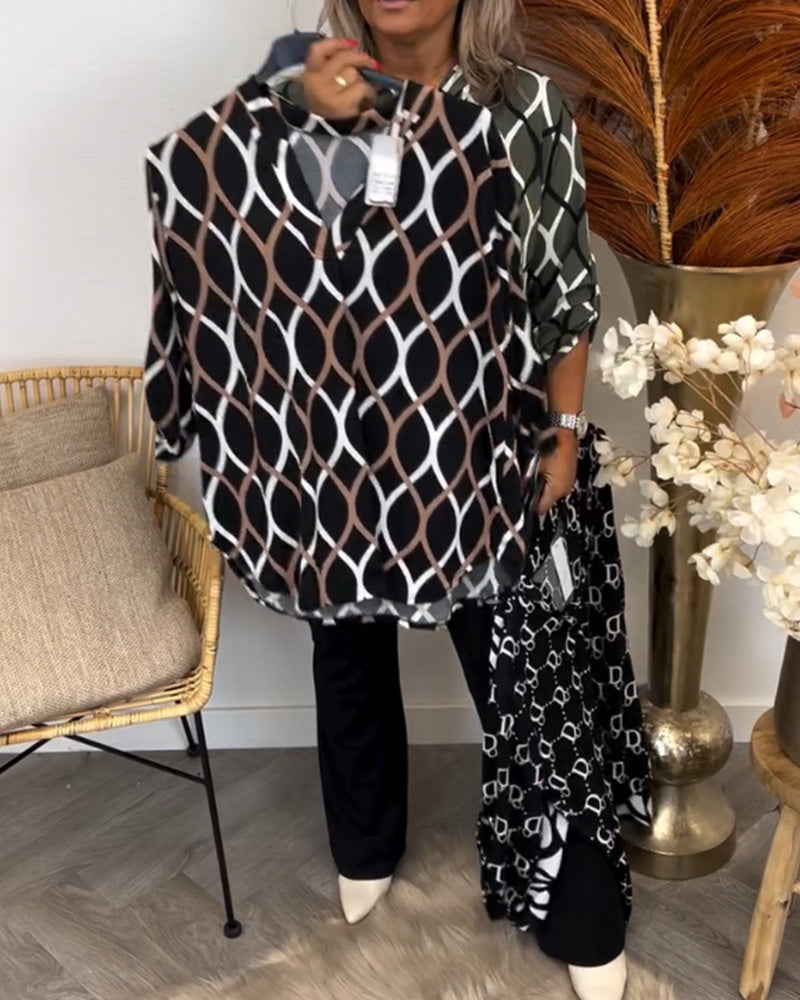 Milleh™ | Casual Bluse med Lange Ærmer