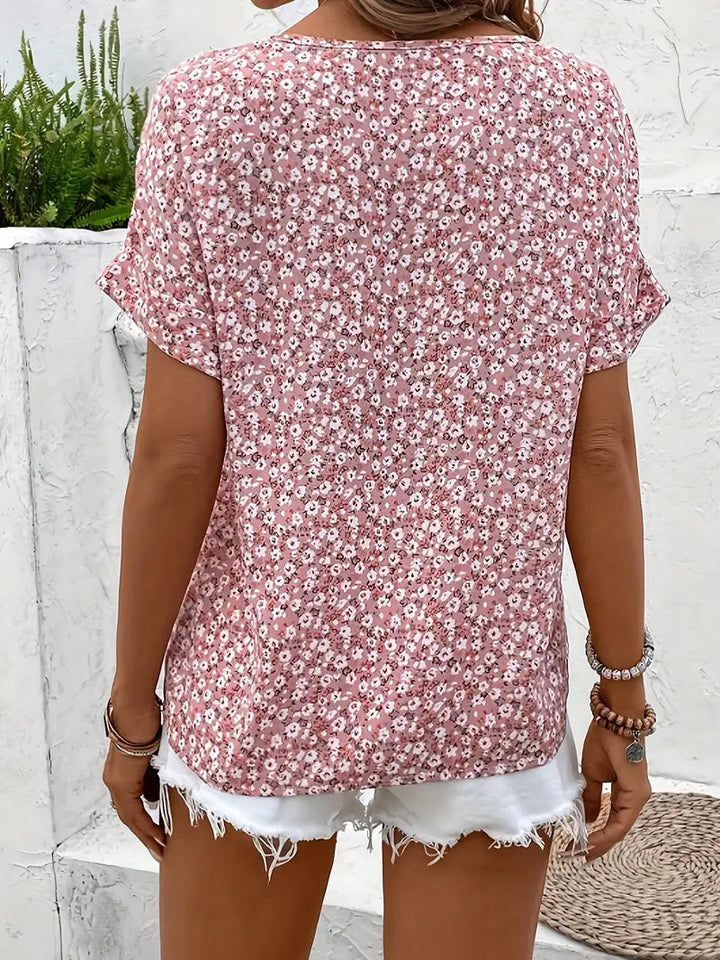 Thyra™ | Elegant Blomstret Bluse