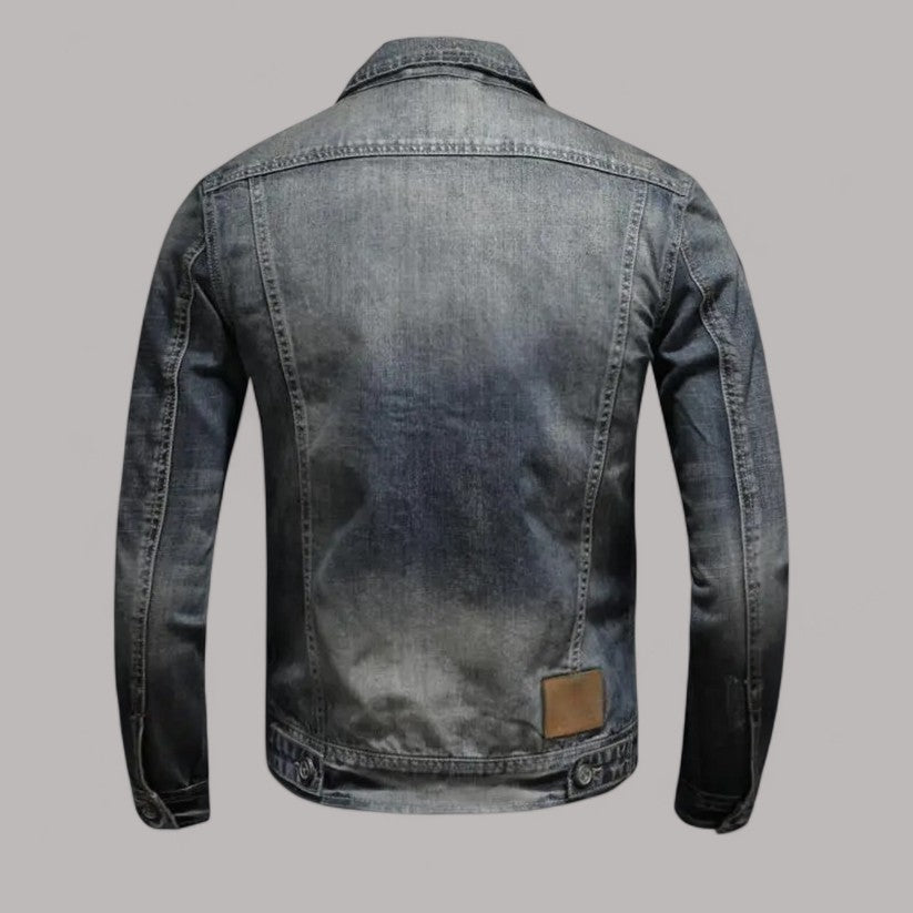Kasper – Klassisk denimjakke med rå kant