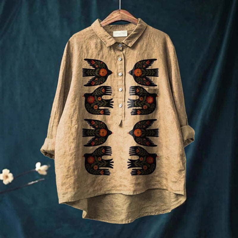 Millee™ | Stilfuld kunstbluse – føl dig elegant og uimodståelig
