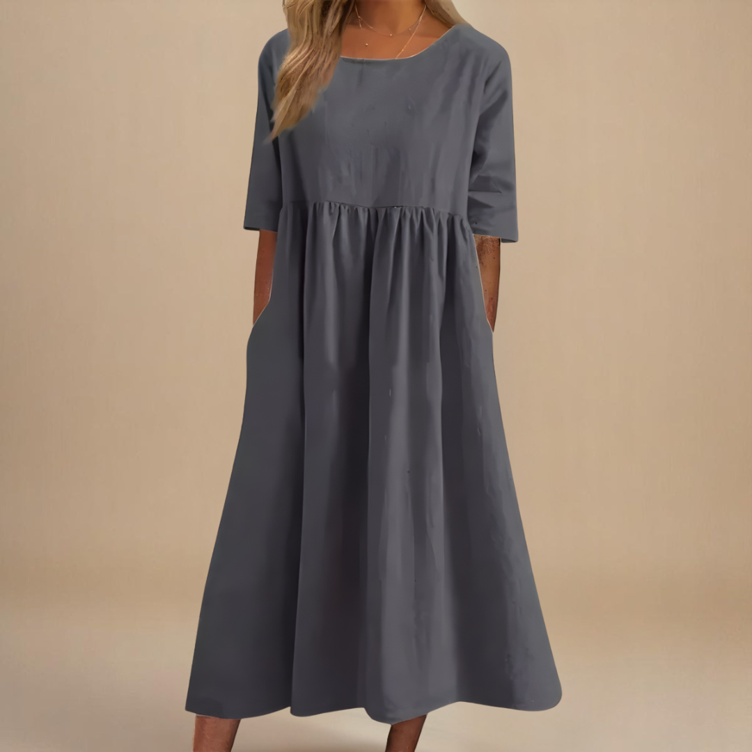 Constance™ | Flatterende Bomuldskjole