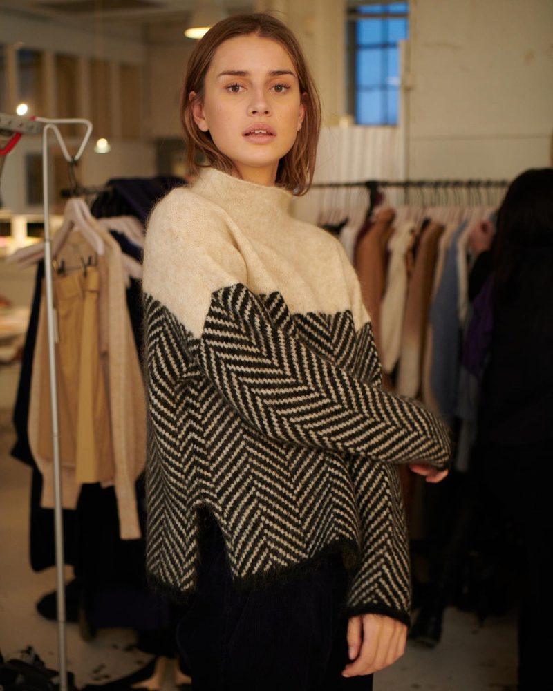 Herdis™ | Bomulds-rullekravesweater