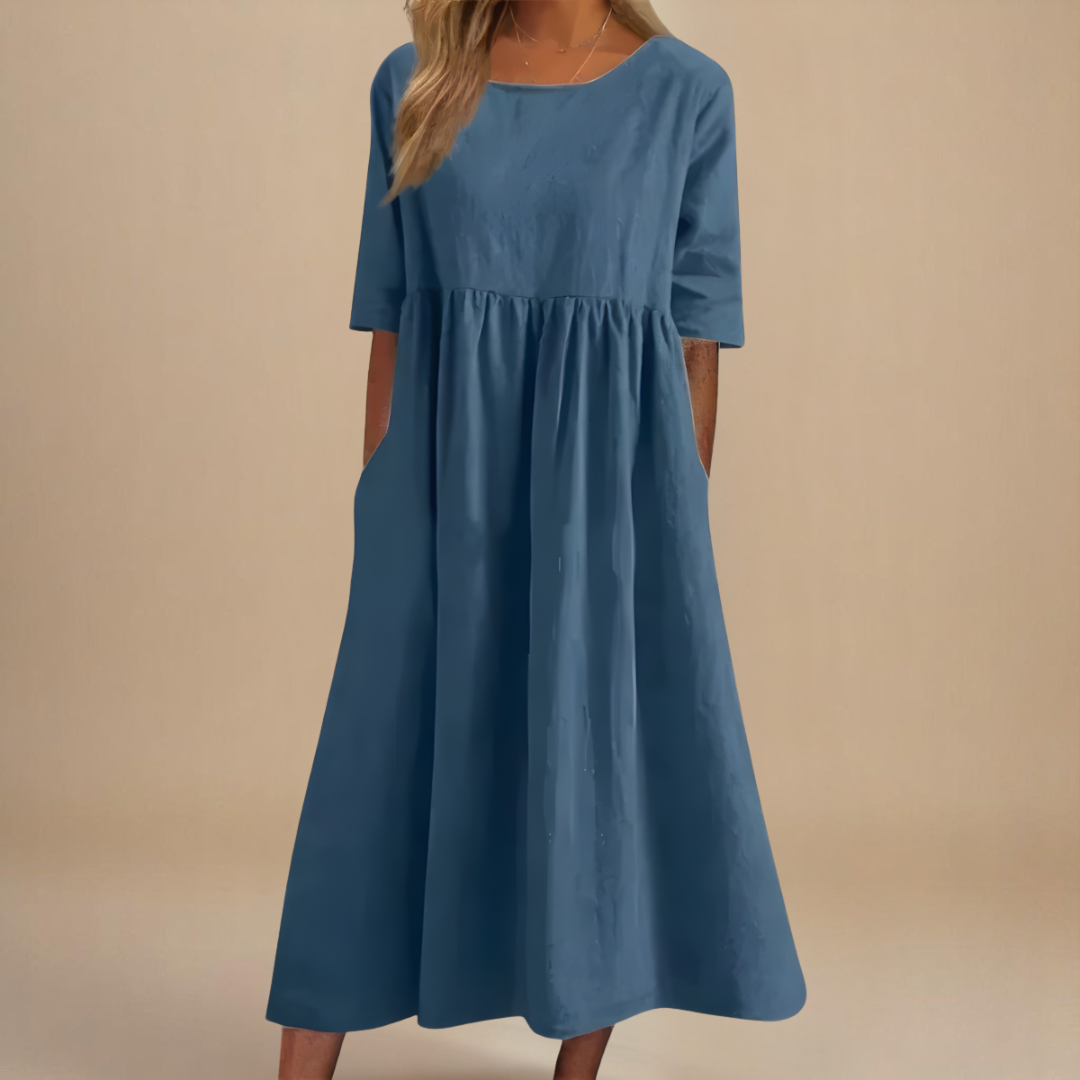 Constance™ | Flatterende Bomuldskjole
