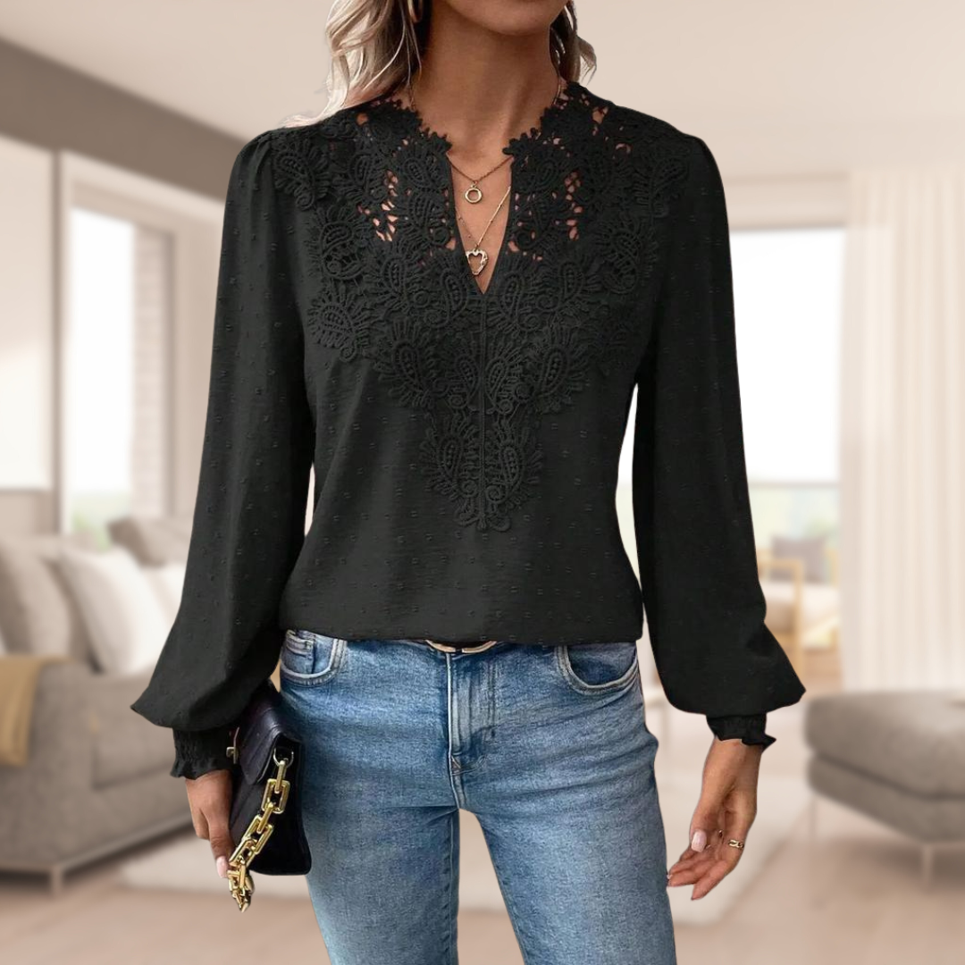 Karna™ | Elegant damebluse med løse ærmer