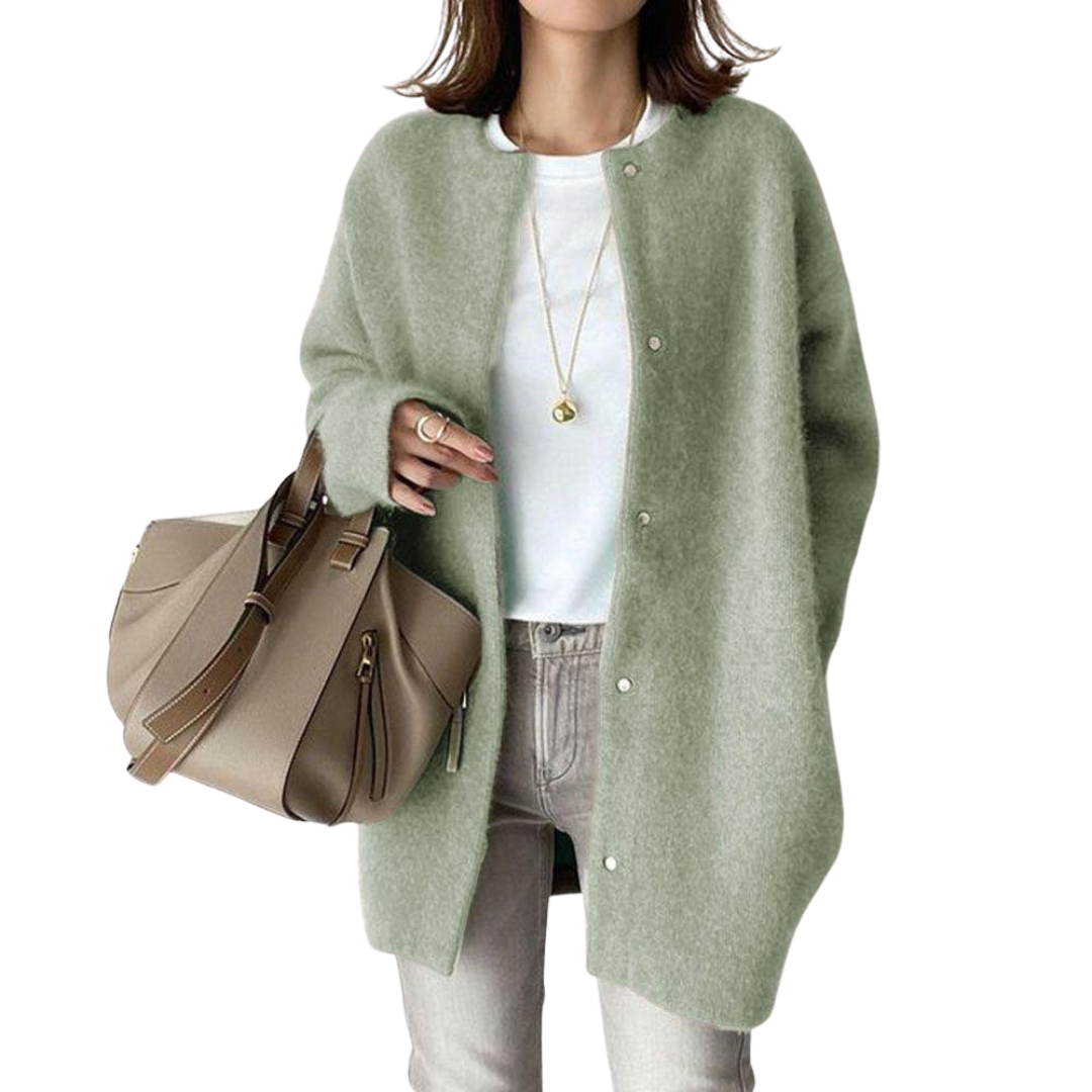 Helga-Marie™ | Tidløs Afslappet Cardigan