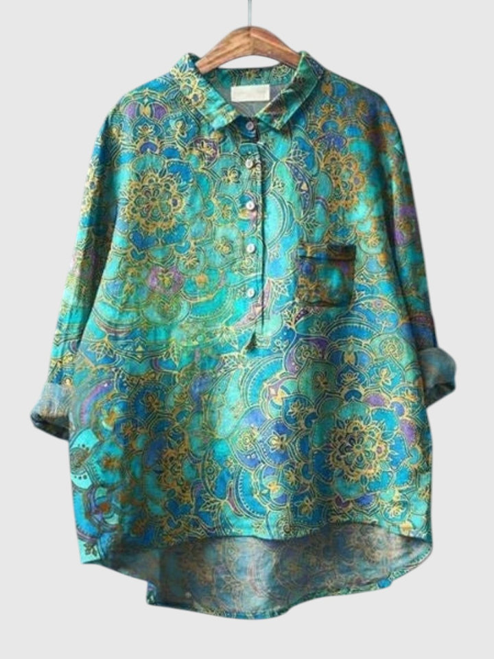 Millef™ | Elegant bluse med blomsterprint