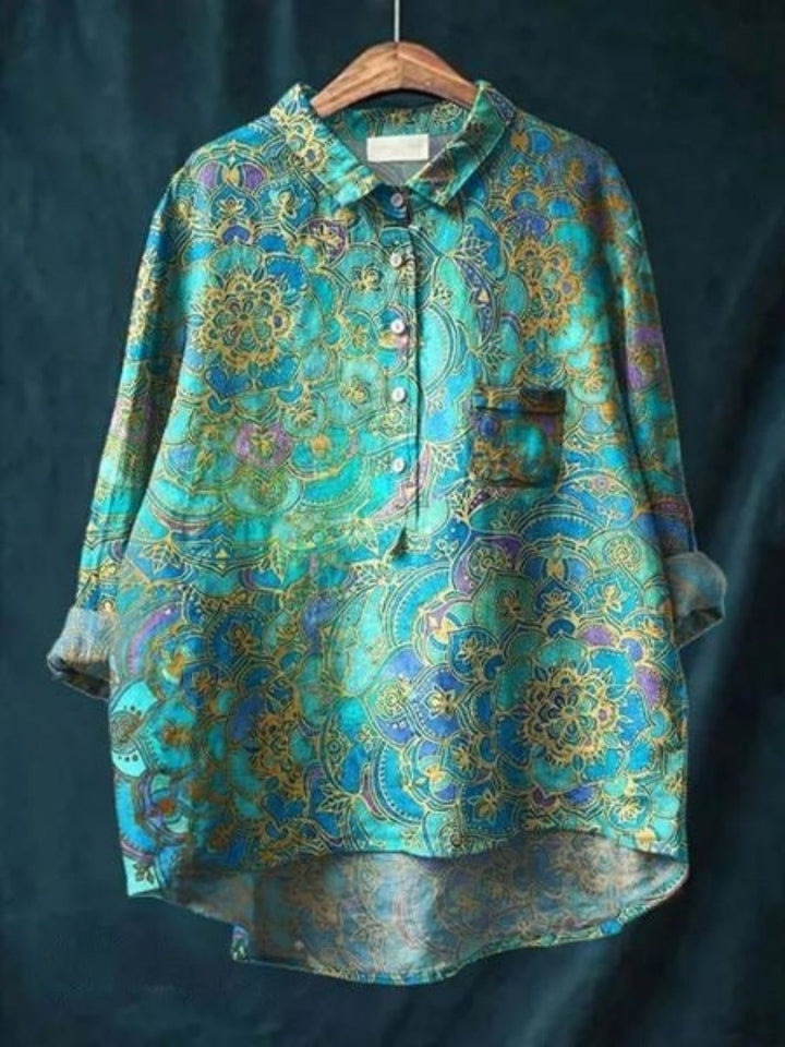 Millef™ | Elegant bluse med blomsterprint