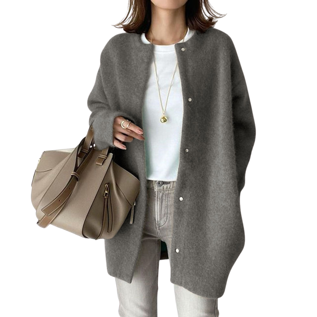 Helga-Marie™ | Tidløs Afslappet Cardigan