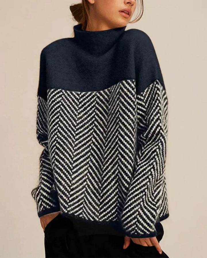 Herdis™ | Bomulds-rullekravesweater