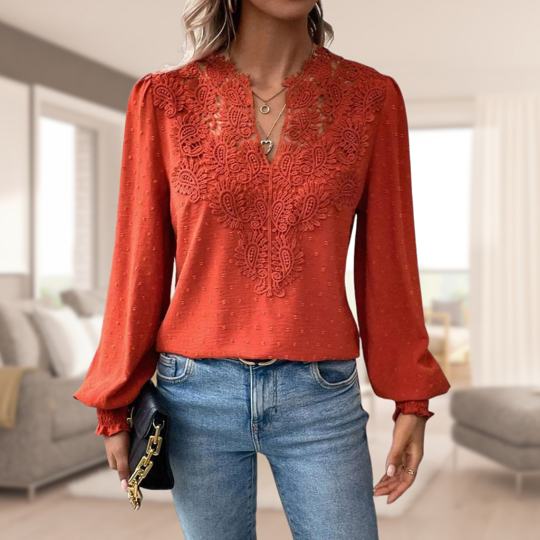 Karna™ | Elegant damebluse med løse ærmer
