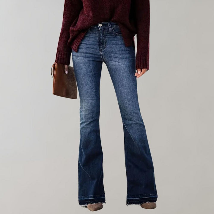 Signe™ | Dame Vinter Udsvingede Denimjeans