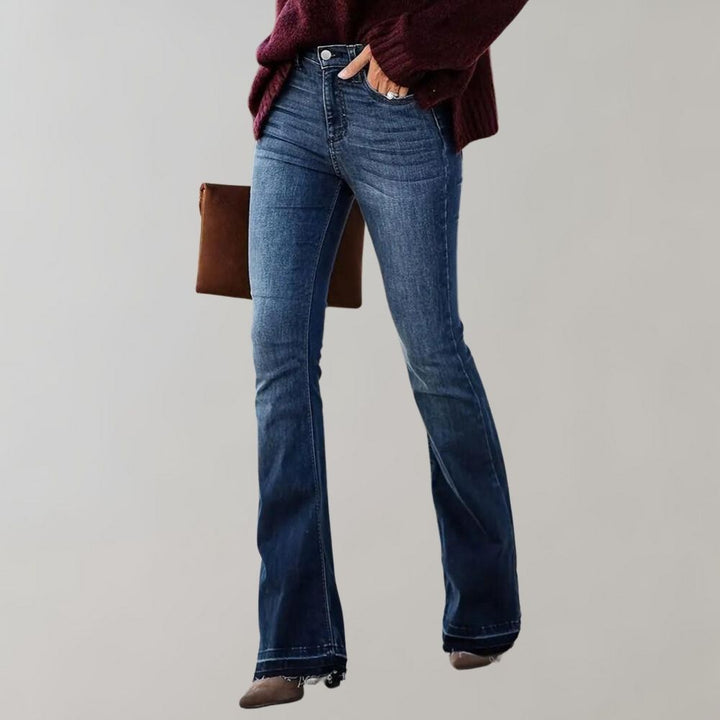 Signe™ | Dame Vinter Udsvingede Denimjeans