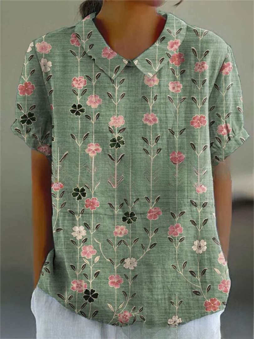Dagmar™ | Blomstret Skjorte