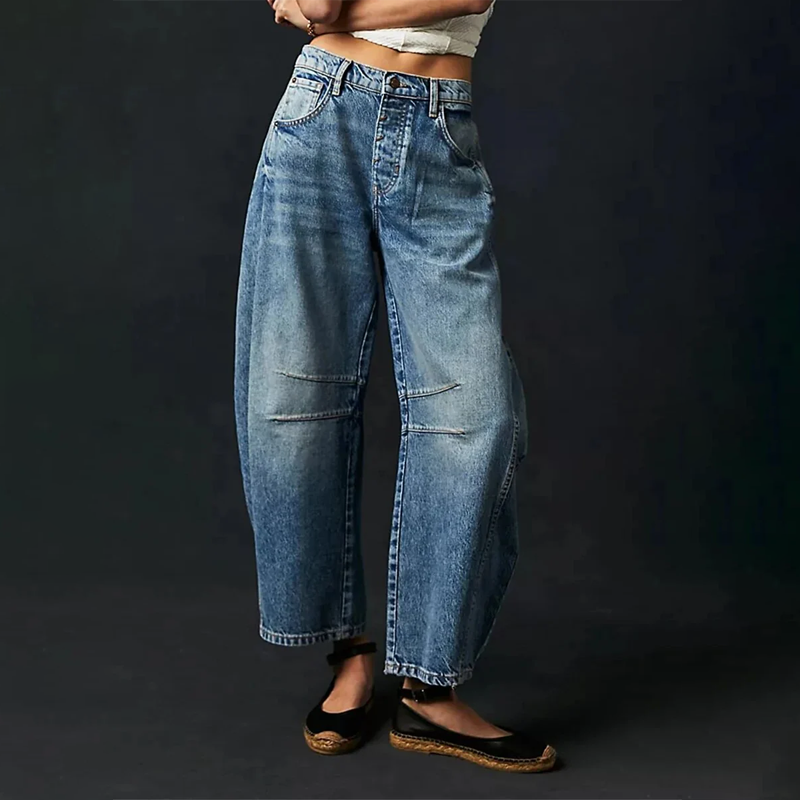 Benedicte™ | Casual Og Behagelige Jeans Med Vide Ben