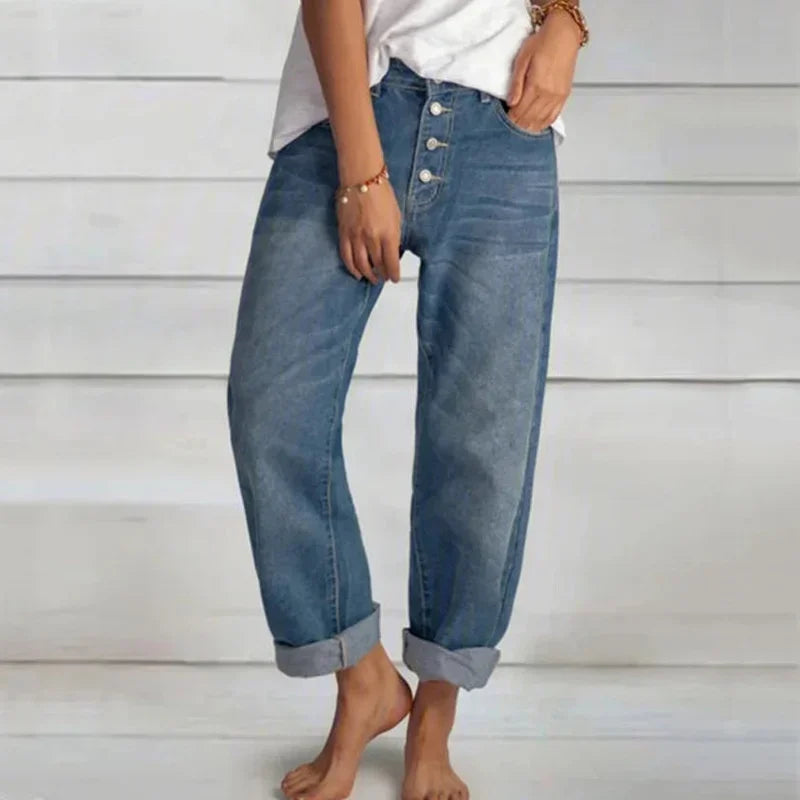 Isabella™ | Stilfulde jeans med løs pasform og høj talje
