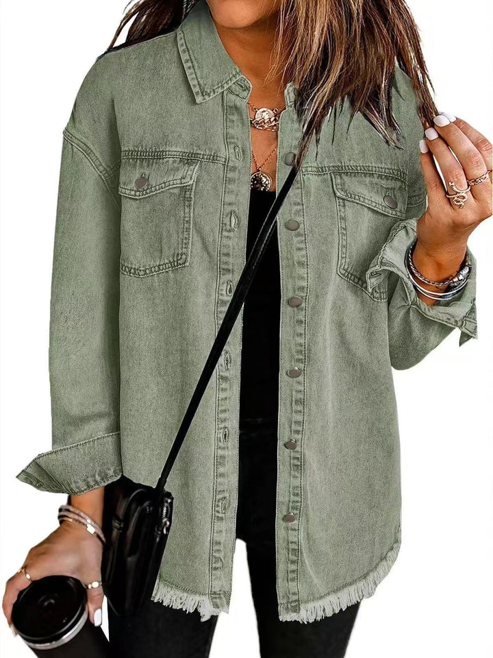 Josefine™ | Tidløs Denim Skjortejakke