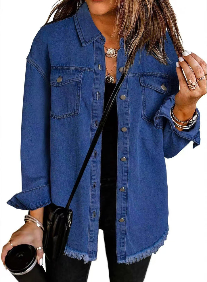 Josefine™ | Tidløs Denim Skjortejakke