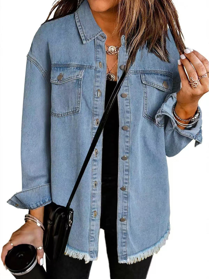 Josefine™ | Tidløs Denim Skjortejakke