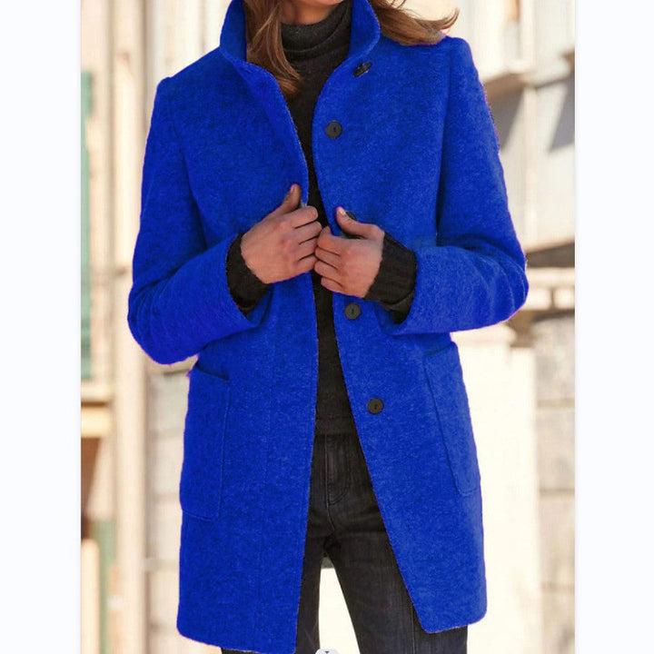 Lis™ | Elegant lang frakke med knapper