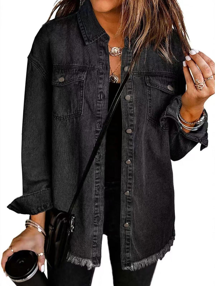 Josefine™ | Tidløs Denim Skjortejakke