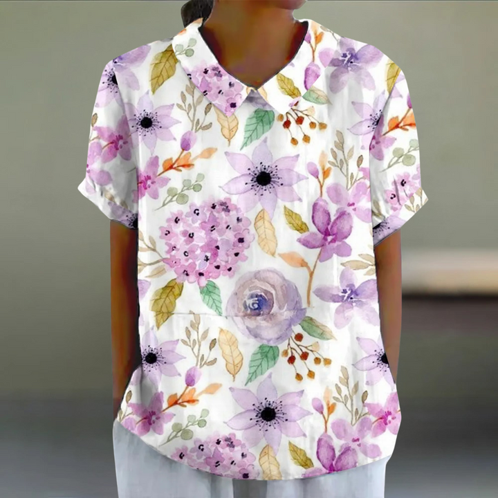 Lærka™ | Blomstret Bluse