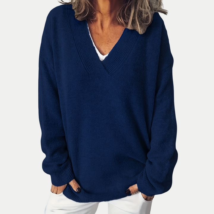 Jorid™ | Blød og Tidløs V-Hals Sweater
