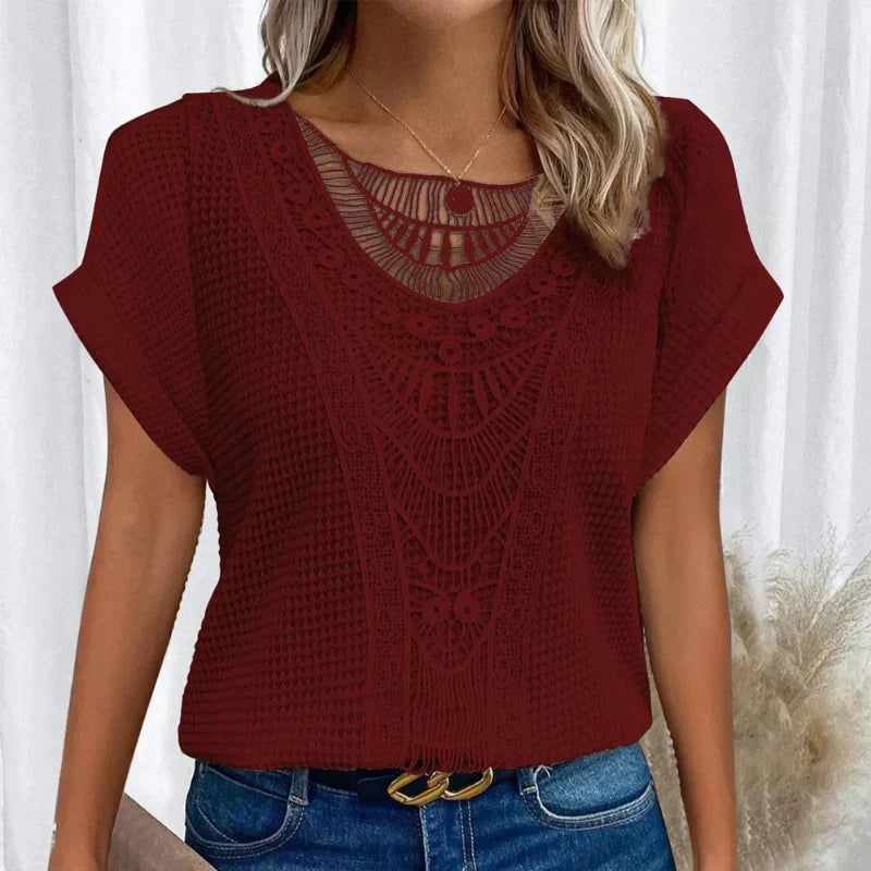 Mille-Eva™ | Elegant Ibiza-inspireret Bluse