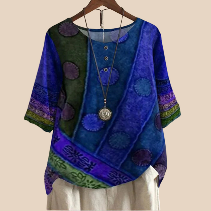 Helga™ | Boho Afslappet Bluse