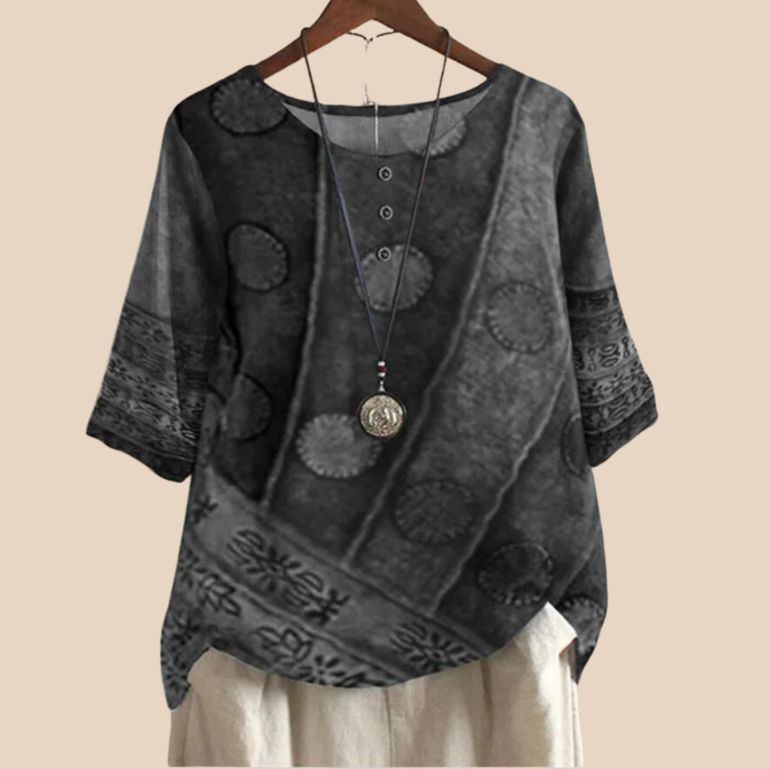 Helga™ | Boho Afslappet Bluse