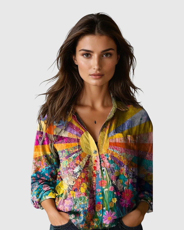Edith™ | Strålende Solsikkebluse