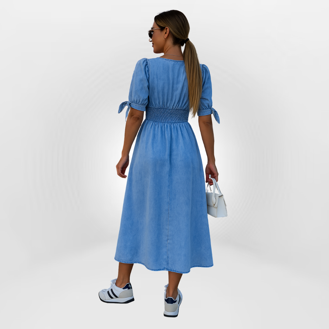 Alma – Jeanskjole med retro touch