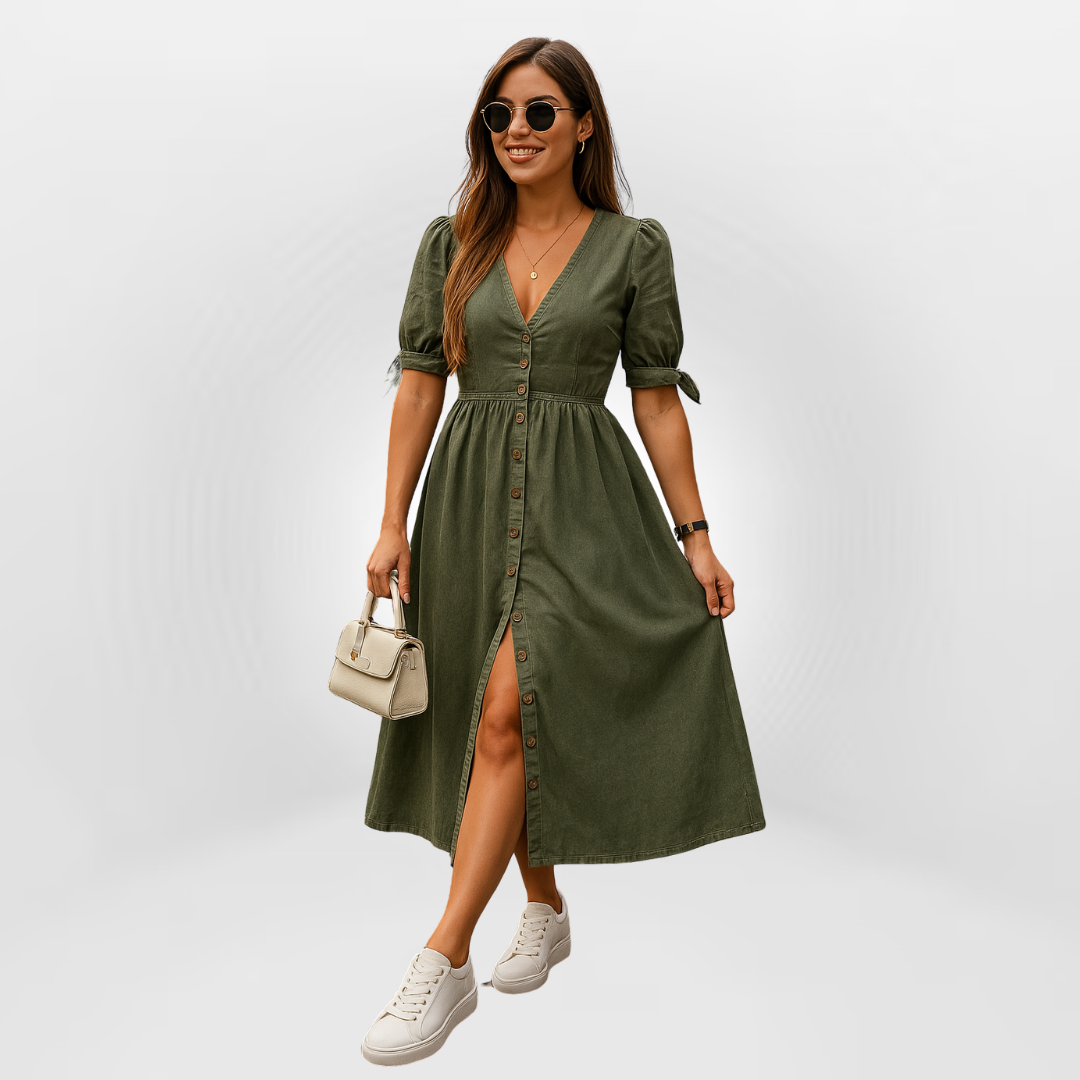 Alma – Jeanskjole med retro touch