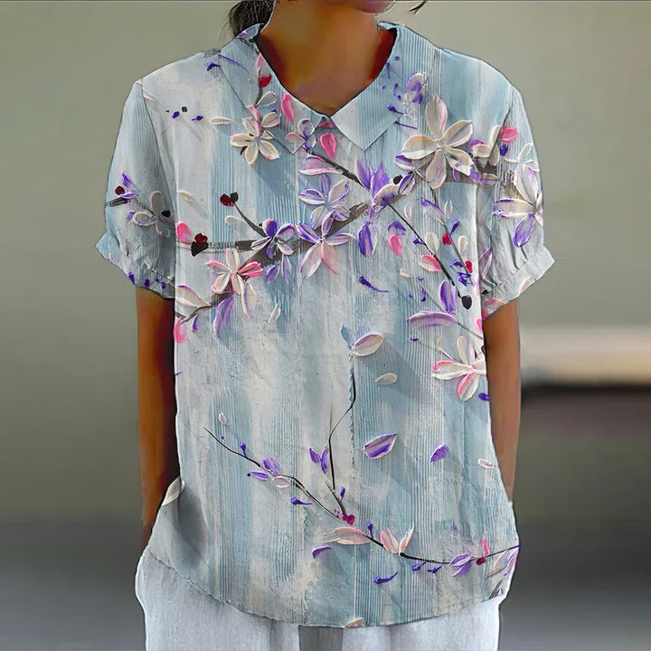 Lærka™ | Blomstret Bluse