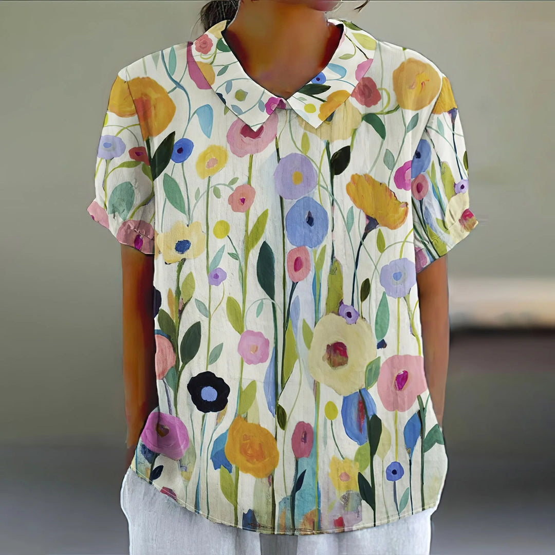 Lærka™ | Blomstret Bluse