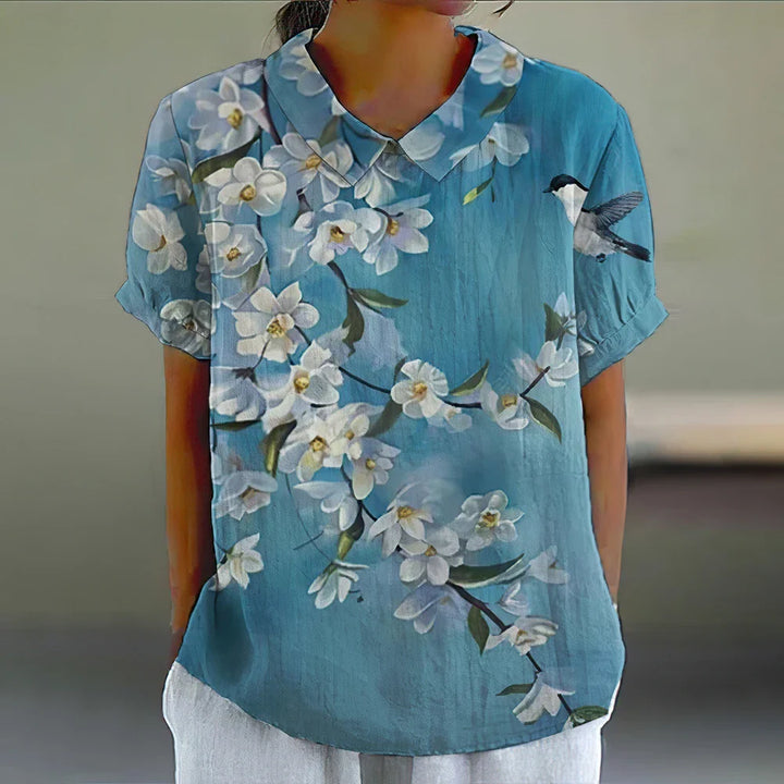 Lærka™ | Blomstret Bluse