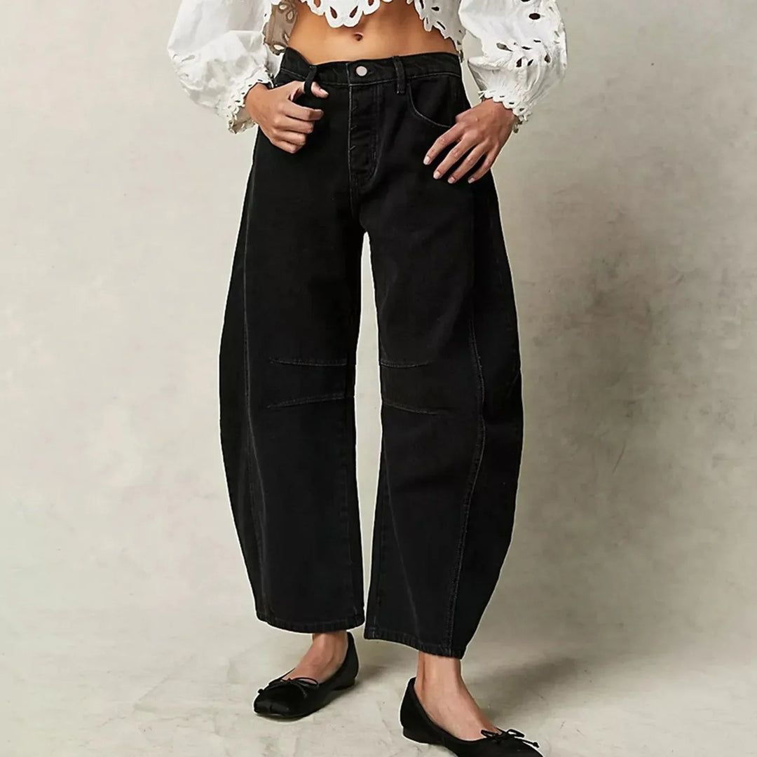 Benedicte™ | Casual Og Behagelige Jeans Med Vide Ben