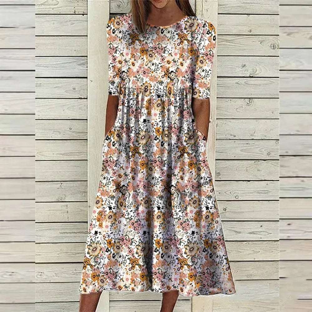 Marit™ | Blomstrende Sommerkjole