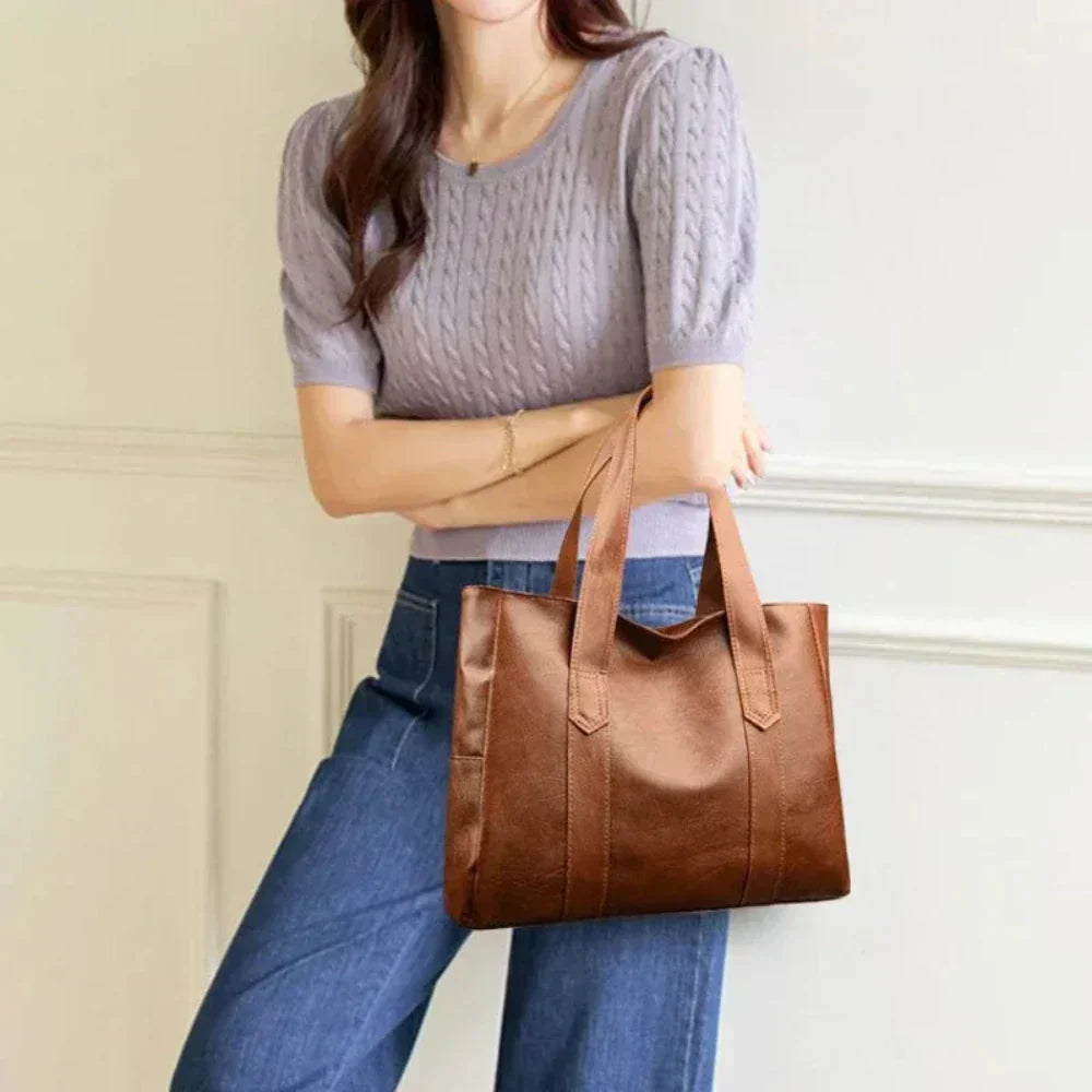 Hannah™ | Minimalistisk luksuriøs skuldertaske i blødt design.